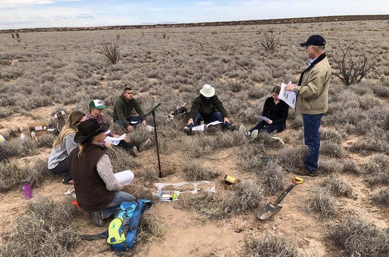People in the field at the Jornada Experimental Range